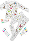 Kids Coloring Pajama Set with 12 Washable Markers – DIY Color Your Own Sleepwear for Boys & Girls