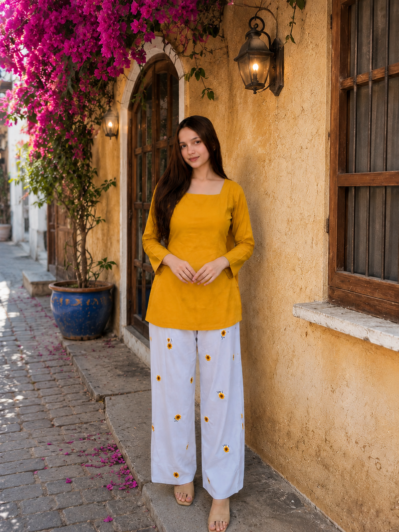 Premium Sunflower Premium Farsi Salwar Set