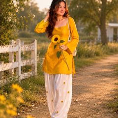 Premium Sunflower Premium Farsi Salwar Set
