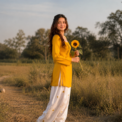 Premium Sunflower Premium Farsi Salwar Set