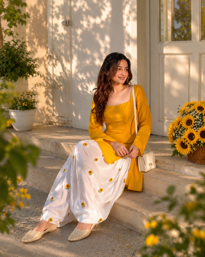 Premium Sunflower Premium Farsi Salwar Set