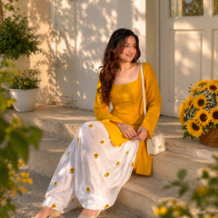 Premium Sunflower Premium Farsi Salwar Set