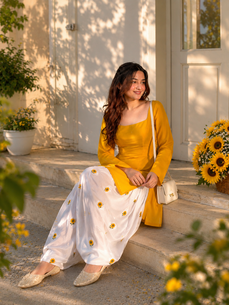 Premium Sunflower Premium Farsi Salwar Set