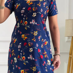 Dark Bloom Floral Multi-Wear Tunic - Adjustable Fit