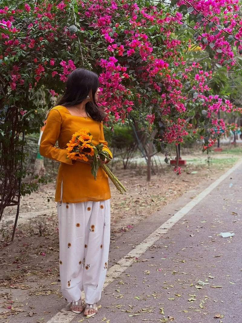 Premium Sunflower Premium Farsi Salwar Set